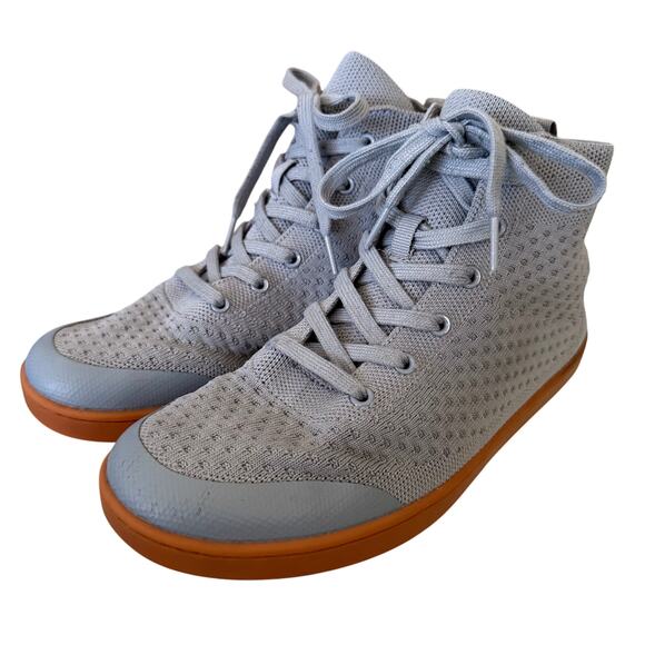 Men's SUAVS Legacy Knit High-Top Slip-On Sneakers Washable Gray/Slate Gum - 8 - Picture 1 of 8